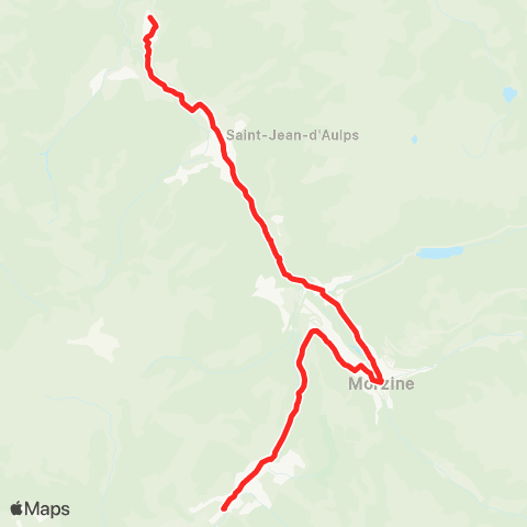 Balad'Aulps Bus Le Biot - Les Gets map