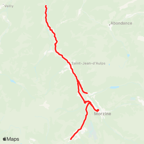 Balad'Aulps Bus Le Jotty - Les Gets map