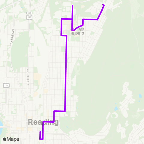 BARTA Albright College map