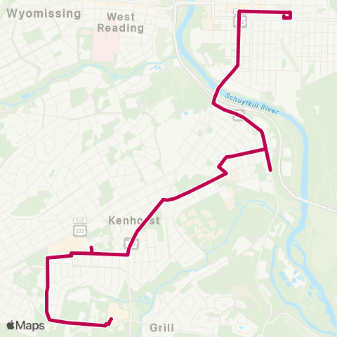 BARTA Grill via Kenhorst map