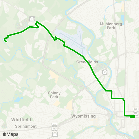 BARTA Glenside / Airport / Berks Heim map