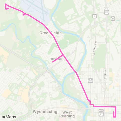 BARTA Schuylkill Ave. map