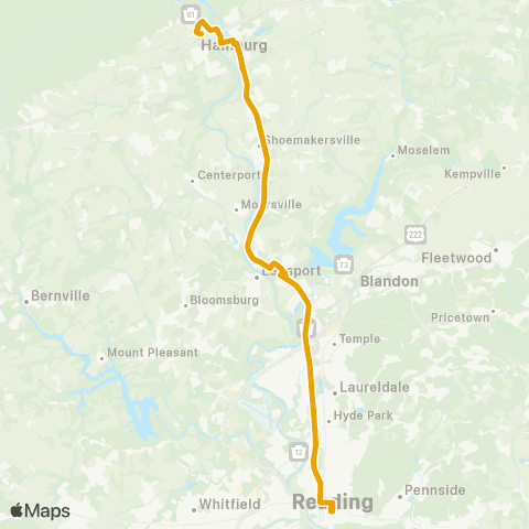BARTA Route 61 / Hamburg map
