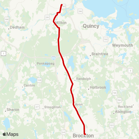 BAT Ashmont Express map