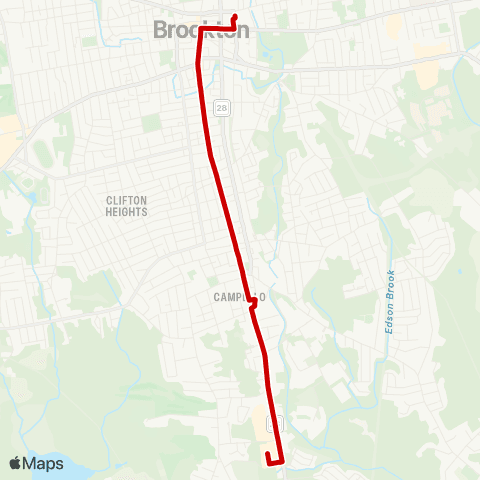 BAT S Plaza / Campello via Main Street map