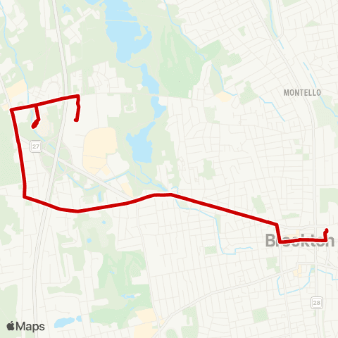 BAT Westgate via Pleasant map