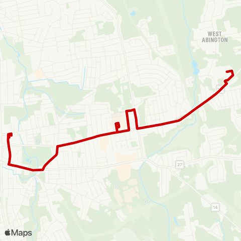 BAT Brockton Hospital via Centre Street map