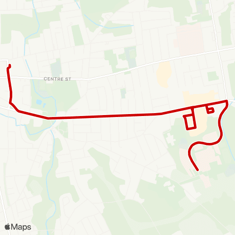 BAT Massasoit via Crescent Street map