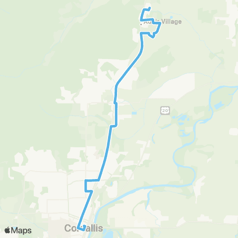 Benton Area Transit 99 Express map