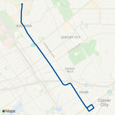 Big Blue Bus Venice / Westwood Station / UCLA Rapid map