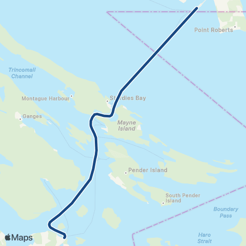 BC Ferries Vancouver - Victoria map