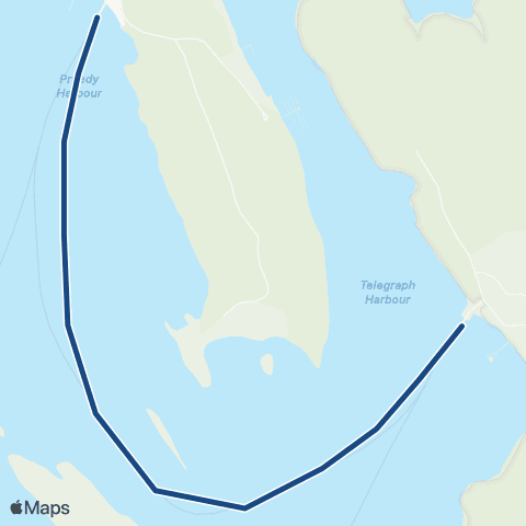 BC Ferries Chemainus - Thetis Island - Penelakut Island map