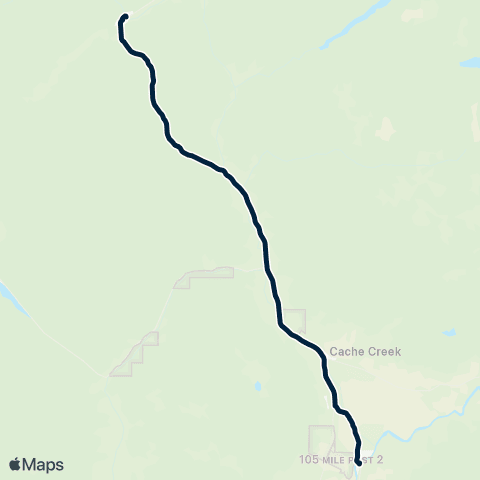 BC Transit Ashcroft - Clinton Ashcroft - Clinton map