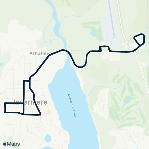 BC Transit East Kootenay Invermere Local map
