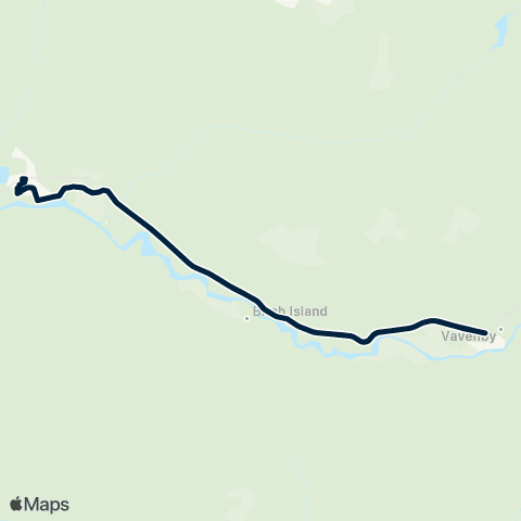 BC Transit Clearwater Vavenby map