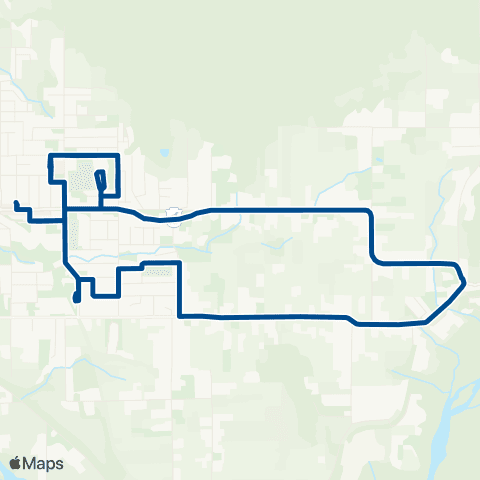 BC Transit Creston Town Shuttle / Erickson map