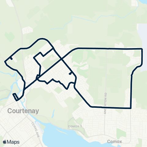 BC Transit Comox Valley VMP Connector map