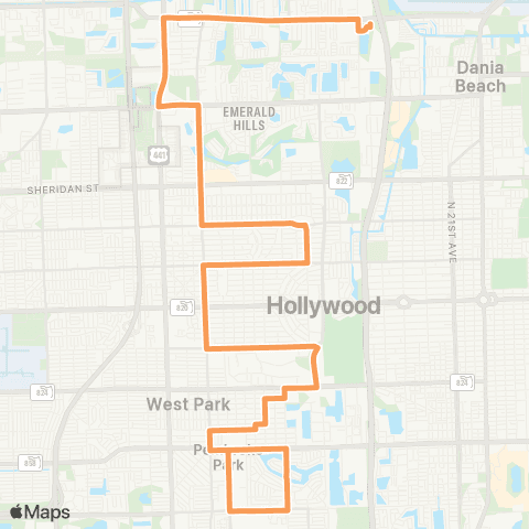 Broward County Transit Tri-rail - County Line Rd map