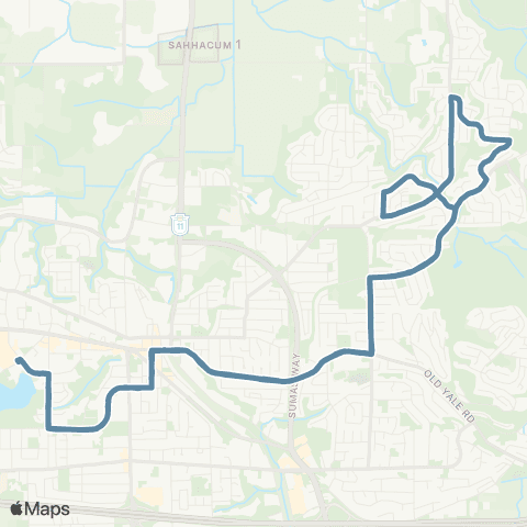 BC Transit Fraser Valley Region McKee / Montrose map