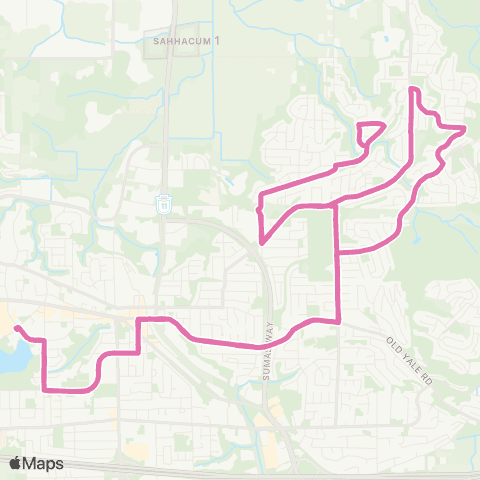 BC Transit Fraser Valley Region Sandy Hill / Bourquin School Special map