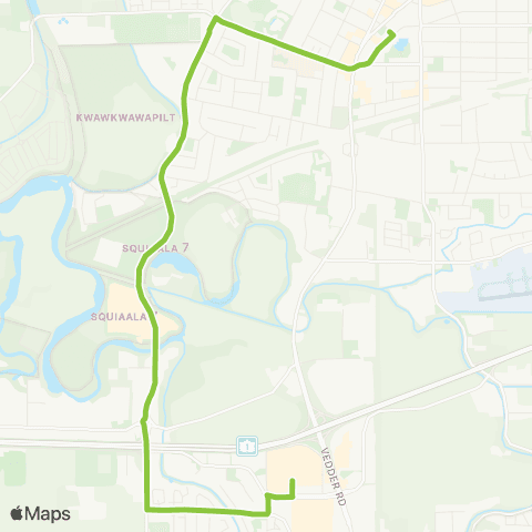 BC Transit Fraser Valley Region Evans map