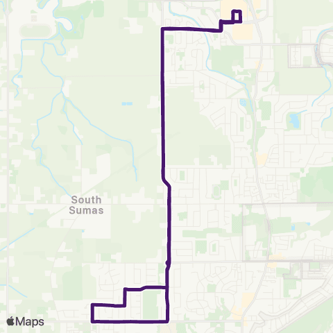 BC Transit Fraser Valley Region Tyson map