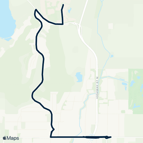 BC Transit Kelowna Academy Way map