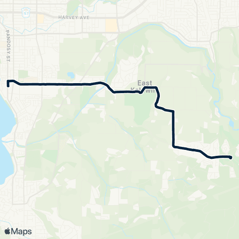 BC Transit Kelowna McCulloch map
