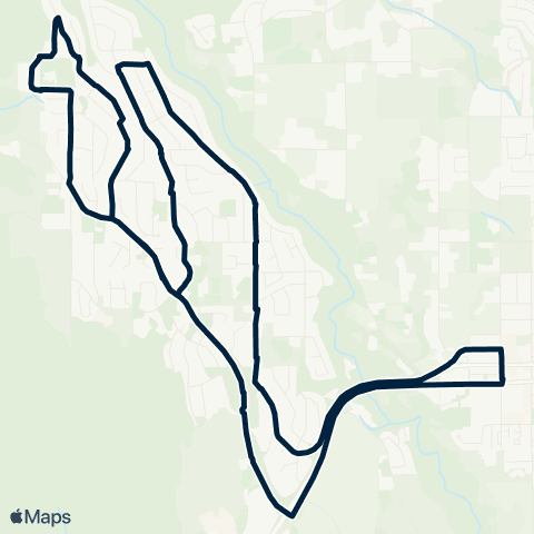BC Transit Kelowna Glenrosa map