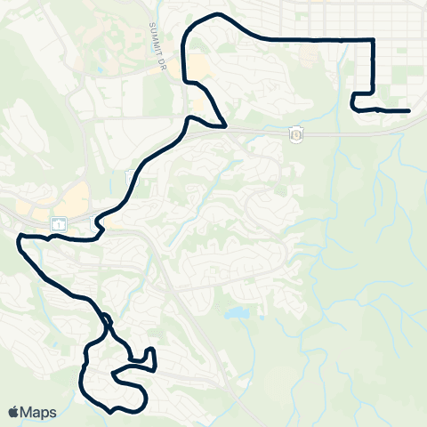 BC Transit Kamloops South Kamloops - School Special map