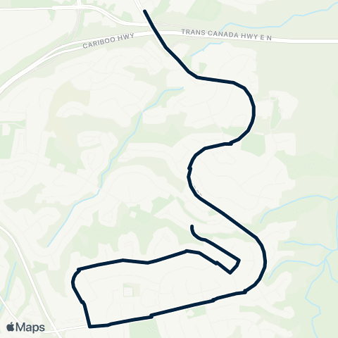 BC Transit Kamloops Sahali Secondary - School Special map