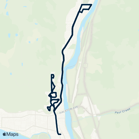 BC Transit Kamloops Westsyde / Batchelor Hts - Sch Special map