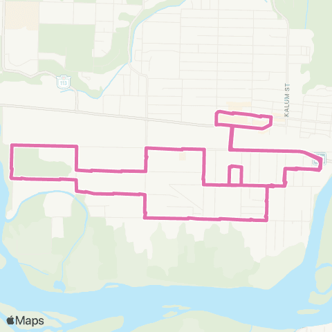BC Transit Kitimat-Stikine Southside map