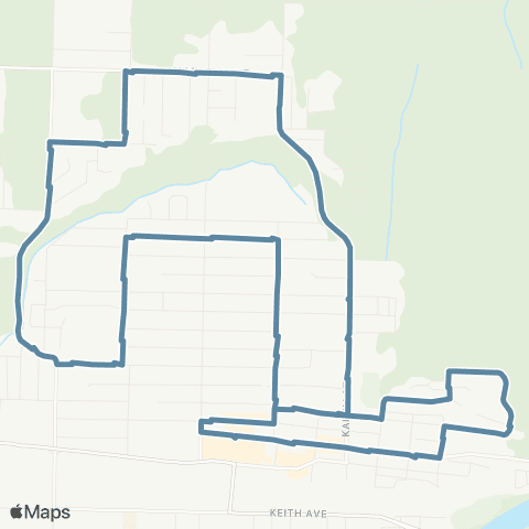 BC Transit Kitimat-Stikine Northside map