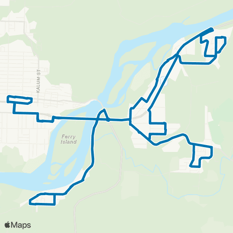 BC Transit Kitimat-Stikine Thornhill map