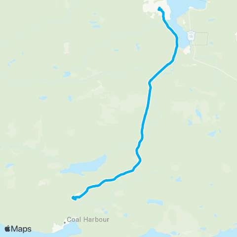 BC Transit Mount Waddington Coal Harbour map