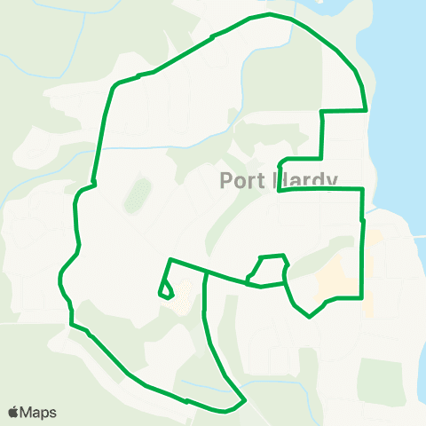 BC Transit Mount Waddington Port Hardy Local map