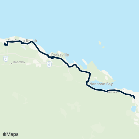 BC Transit Nanaimo Intercity map