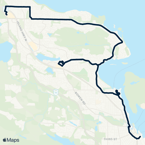 BC Transit Nanaimo Hammond Bay map