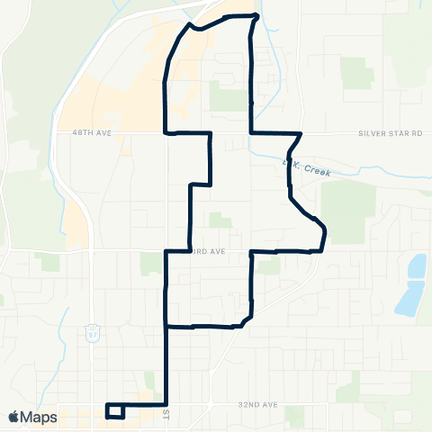 BC Transit North Okanagan Pleasant Valley map