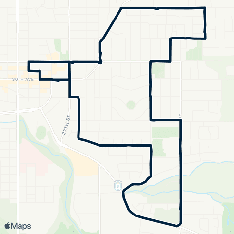 BC Transit North Okanagan East Hill map