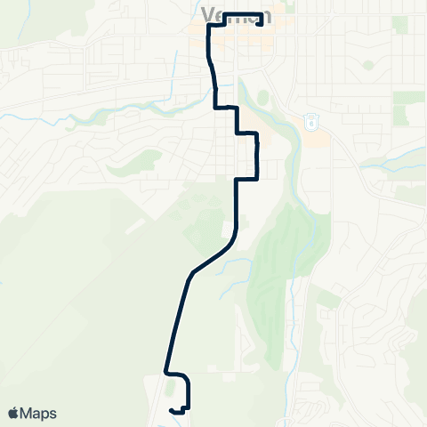 BC Transit North Okanagan College / Downtown map