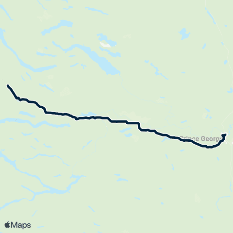 BC Transit Prince George Prince George / Burns Lake map
