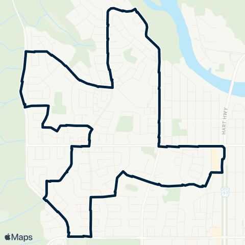 BC Transit Prince George Heritage map