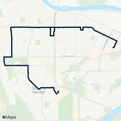 BC Transit Prince George Victoria / 5th map