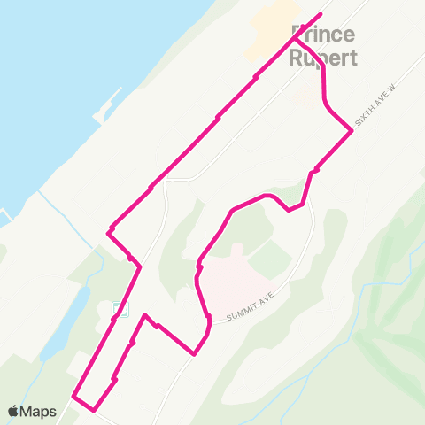 BC Transit Prince Rupert Park map