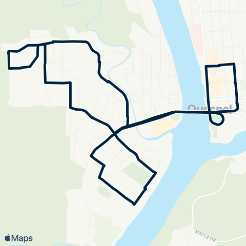 BC Transit Quesnel West Quesnel map
