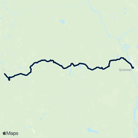BC Transit Quesnel Nazko map