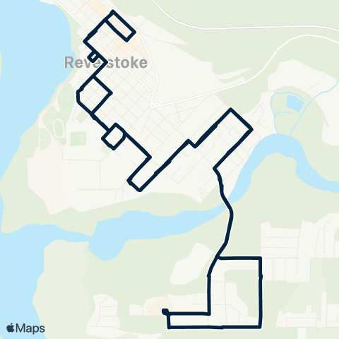 BC Transit Revelstoke Southside - Hospital map