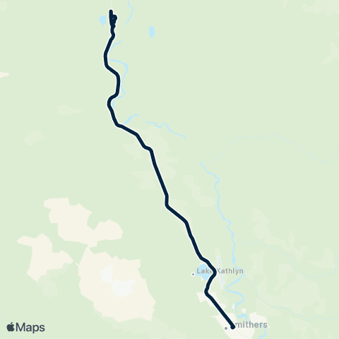 BC Transit Smithers Smithers / Witset map